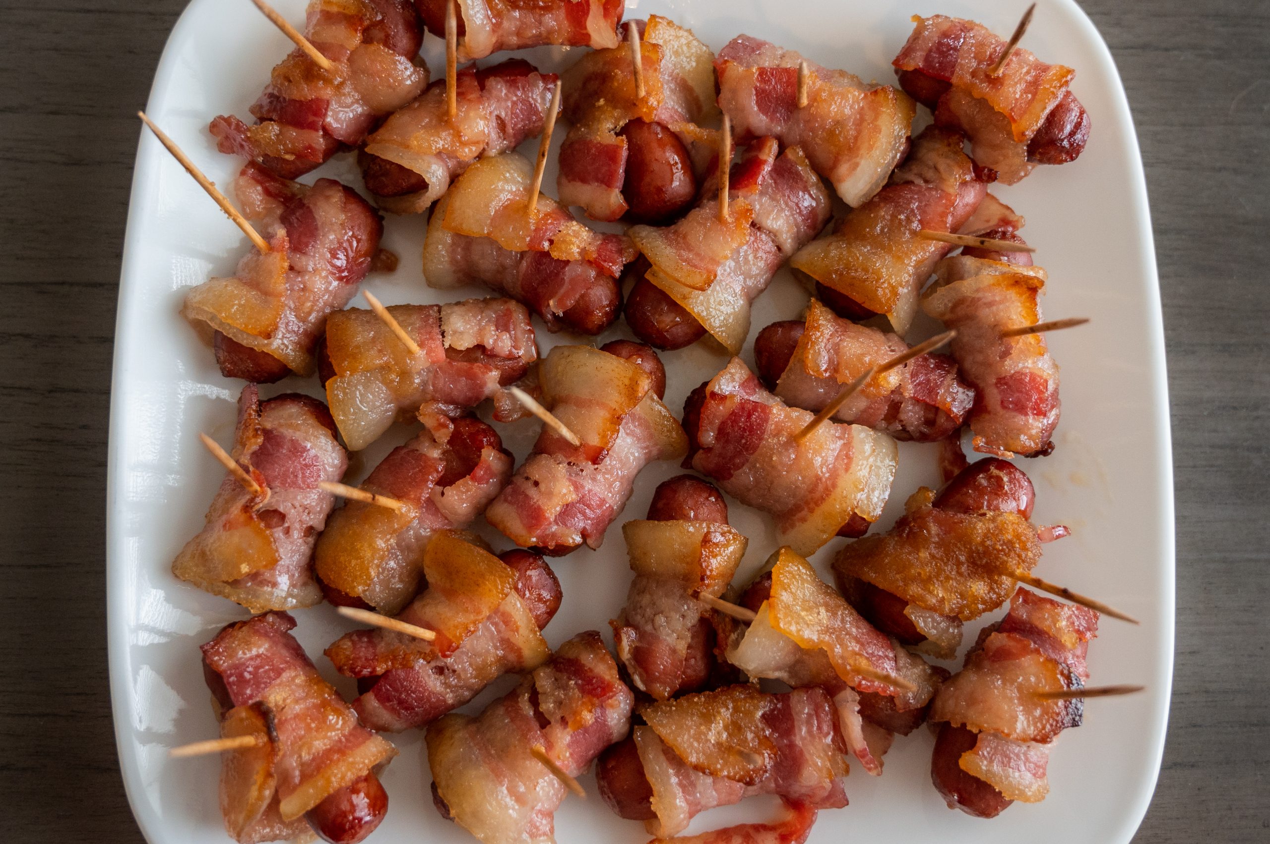 easy bacon wrapped smokies super bowl recipe