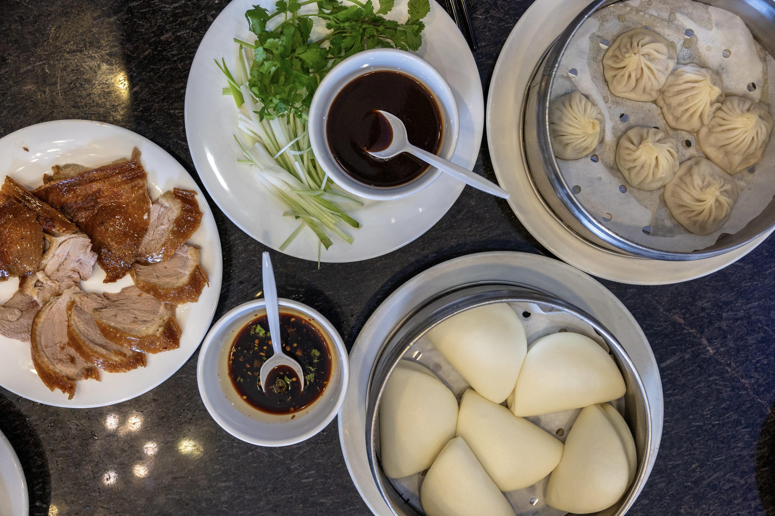 peking duck, xiao long bao